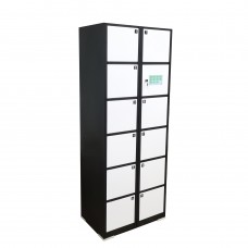 FixtureDisplays® 12 Slot TouchScreen Digtal Access Locker Personal Storage Cabinet 27X70X18